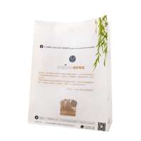 Kraft Paper Bakery Bread Bag With Transparent Plastic Window