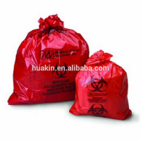 heavy duty 2mil thickness PE biohazard waste bags hazardous disposal bags