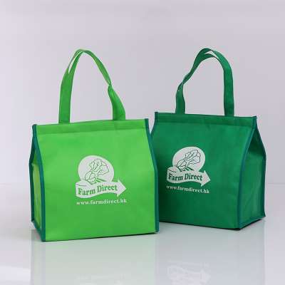 green non woven hot thermal aluminum foil liner cooler bags