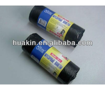 HDPE garbage bags on rolls/ refuse bags/trash can liner bags