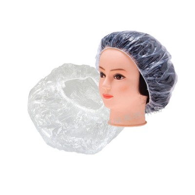 individual pack  disposable  plastic hat hair dustproof cover hotel shower caps