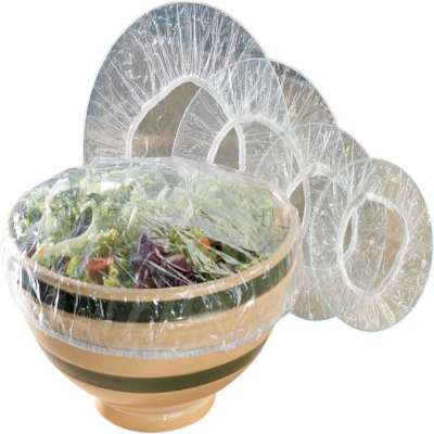 Disposable Food Grade Clear Plastic Elastic Food Plate Covers for bowls